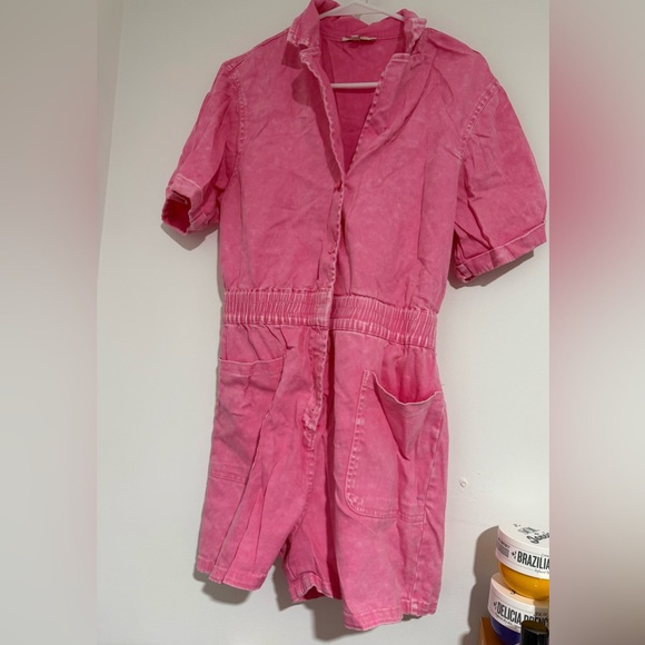 Hot Pink Romper - Picture 1 of 3